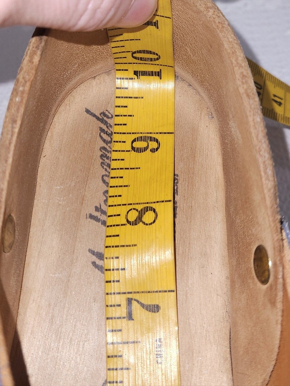 Multnomah Vintage Leather Clogs US 8.5 Blue Brown Platform Shoes - Picture 10 of 11